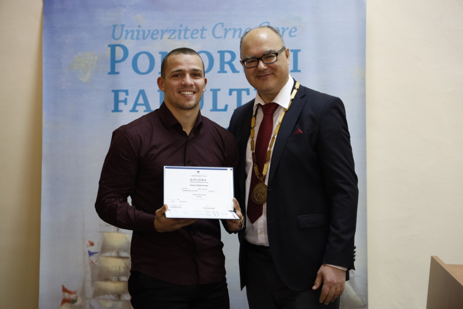 POMORSKI FAKULTET KOTOR      Upriličena svečana dodjela diploma na Pomorskom fakultetu Kotor, 20.12.2018.